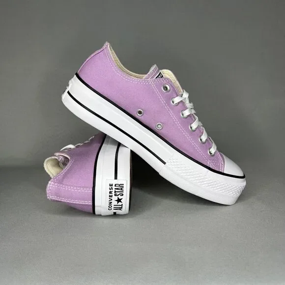 New Womens Converse Chuck Taylor All Star Lift Platform Multi Sz Purple Amethyst - Picture 16 of 16